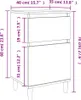vidaXL Nočný stolík biely 40x35x70 cm Náhľad obrázku produktu 8