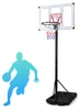 COSTWAY, canestro da basket da esterno con ruote, altezza Anteprima dell’immagine prodotto 1