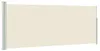 vidaXL Ausziehbare Seitenmarkise 117×314 cm Creme Produktbild-Vorschau 1