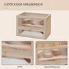 Klietka pre malé zvieratá z dreva 60 x 35 x 42 cm Aosom Náhľad obrázku produktu 4