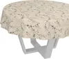 Tischdecke Vintage Kiev Beige Rund 120cm Schnittkante Produktbild-Vorschau 1