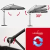 Parasol ogrodowy z wysięgnikiem Lehmann Vihma szary Podgląd zdjęcia produktu 4