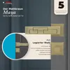 A marketing image showcasing a door handle set with descriptive text and a warranty. Produktbild-Vorschau