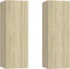 Mobili TV 2 pezzi rovere Sonoma 30,5x30x90 cm materiale a Anteprima dell’immagine prodotto 2