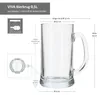 12x Viva Bierkrug 0,5L mit Henkel Bierhumpen 500ml Seidel Produktbild-Vorschau 6
