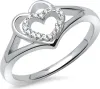 Herzring mit Zirkonia SR0365 (Größe: 56mm) Produktbild-Vorschau 1