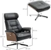 HOMCOM Relaxsessel mit Hocker, Fernsehsessel mit Produktbild-Vorschau 3