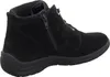 A side view of a black suede boot. Anteprima dell’immagine prodotto