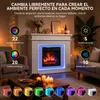 HOMAVO chimenea eléctrica ambiental – chimenea eléctrica Vista previa de la imagen del producto 3