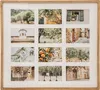 A collage of 12 photos depicting scenes from a Mediterranean village, likely related to an olive grove or citrus farm. Podgląd zdjęcia produktu