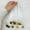 10x Weiß Luxus Halay Mendili groß 30x30 cm Tanztücher Dügün Produktbild-Vorschau 2