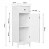 Yaheetech Badschrank schmaler Badezimmerschrank Produktbild-Vorschau 3