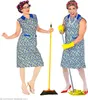 Putzfrau Kostüm für Erwachsene - Blumenkittel Blau | Produktbild-Vorschau 7