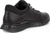A black leather sneaker shown from the side. Podgląd zdjęcia produktu