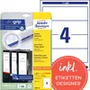 Avery Zweckform L6061-25 Etichette per cartelle, A4 con Anteprima dell’immagine prodotto 1