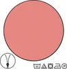 A circular swatch of pink fabric with laundry care symbols and a zipper icon below. Podgląd zdjęcia produktu