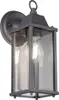 A close-up, studio shot of an outdoor wall lantern. Voir les images du produit