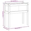 vidaXL Pflanzkübel mit Beinen Weiß 70x31x70 cm Massivholz Produktbild-Vorschau 7