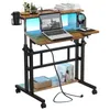 Iropro 80x60cm Stehpult Höhenverstellbar mit Steckdosen und Produktbild-Vorschau 1