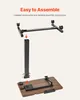An illustration showing the assembly steps for a height-adjustable desk or table. Náhled obrázku produktu