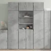 Highboard Betongrau 70x42,5x185 cm Holzwerkstoff Produktbild-Vorschau 2