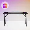 A gaming desk with dimensions and weight capacity indicated by text overlays. Produktbild-Vorschau