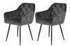 2er Set Sessel Tina I - Microfaser Vintage Anthrazit - Produktbild-Vorschau 1