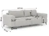 Cardea - Moderne Polstergarnitur 3+2+1 in Bubble-Optik aus Produktbild-Vorschau 19