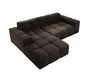 Sofa ohne Schlaffuktion, Ecksofa L-Form Veloursstoff, Links Produktbild-Vorschau 4