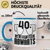 40er Geburtstag Frauen Geschenk Tasse 40 Ab Jetzt Gehts Produktbild-Vorschau 3