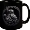 Odin Wikingergott Amulett Tasse schwarz in Schwarz Produktbild-Vorschau 1