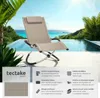 Bain de soleil Paulina ergonomique, pliable, 150 kg - beige Voir les images du produit 2