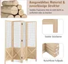 COSTWAY 4dílná mřížová zástěna, skládací zástěna na ochranu Náhled obrázku produktu 6