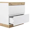 Nachttisch, Nachtschrank mit zwei Schubladen, Nachtkommode, Produktbild-Vorschau 9