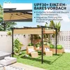 Outsunny pergola 3x3m záhradný altánok kovová strecha na Náhľad obrázku produktu 4