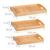 Sada dřevěných podnosů 3ks RD46258 Náhled obrázku produktu 3