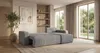 CORNERO Ecksofa mit schlaffunktion PARIS rechts grau Cord Produktbild-Vorschau 6