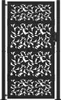 vidaXL Cancello da giardino nero 100x175 cm design ad ante Anteprima dell’immagine prodotto 3