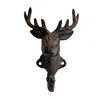 Wandhaken mit Hirsch-Motiv aus Gusseisen, braun-schwarz, Produktbild-Vorschau 1