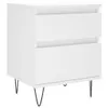 vidaXL Nachttisch Weiß 40x35x50 cm Holzwerkstoff Produktbild-Vorschau 2