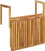 BELIANI Balkonhängetisch Akazienholz Hellbraun 60 x 40 cm Produktbild-Vorschau 7
