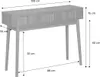 sweeek - Konsole mit Holzdekor, 2 Schubladen - Dunkles Holz Produktbild-Vorschau 7