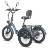 Tuk skladací bicykel e-bike nákladný bicykel 20 palcový 48V Náhľad obrázku produktu 3
