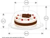 Kuchenplatte Glas (26,4 x 11,8 x 26,4 cm) Produktbild-Vorschau 5