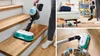 Collage of a Bosch vacuum cleaner being used in different home settings. Náhled obrázku produktu