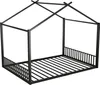 MODFU Lit enfant 140x200 cm Cabane avec Sommier à Lattes, Voir les images du produit 6