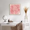 Gerahmtes Poster - Rahmen in heller Eiche - Rosa Blätter Produktbild-Vorschau 6
