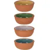 Mini casseruola, set di 4, 150 ml, vari colori, terracotta Anteprima dell’immagine prodotto 1