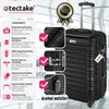 tectake® Mila 4dílná sada tvrdých kufříků z odolného plastu Náhled obrázku produktu 2
