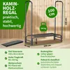 TTL GARDEN Kaminholzregal S 100x36x116cm Schwarz mit Produktbild-Vorschau 2
